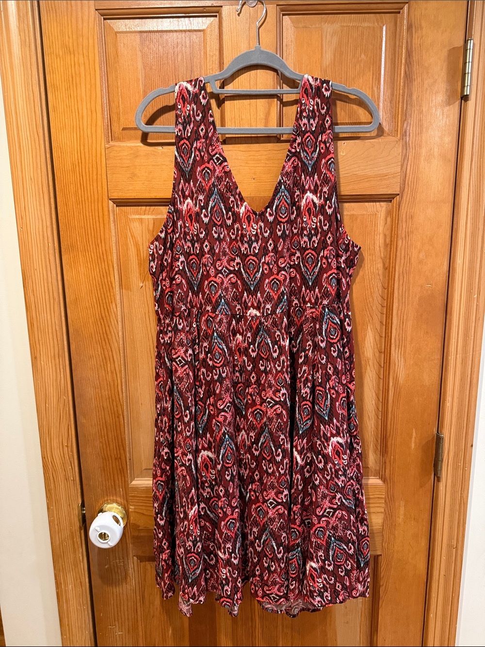 NWT Torrid challis lkat vneck dress Size 2X. (18-20) - Picture 7 of 8